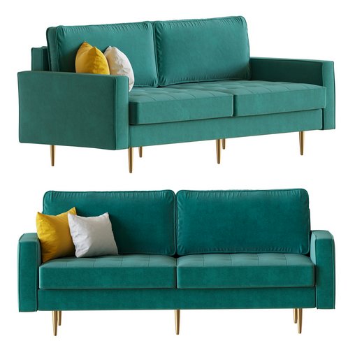 Velvet Fabric Sofa Couch