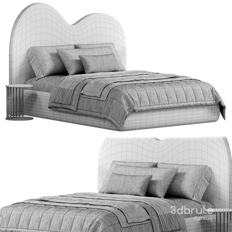 Zenndesign Bed 3d model Buy Download 3dbrute