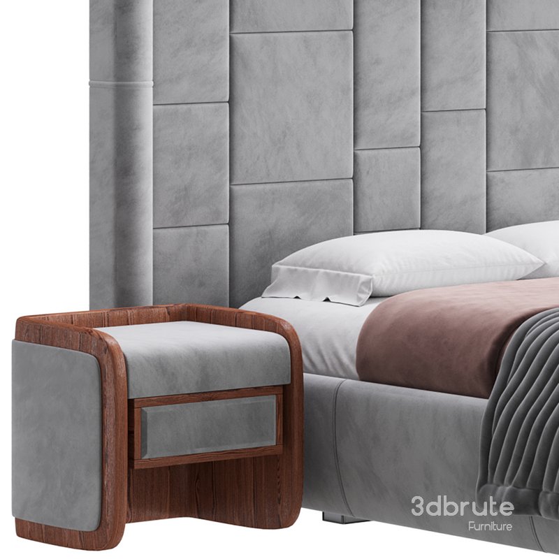 Fly Grace Bed 3d model Buy Download 3dbrute