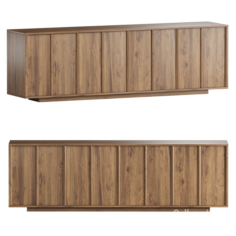 BACKDROP Wooden sideboard with doors By Bonaldo