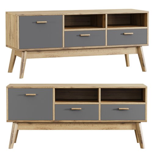 Nordic TV stand Nordic-1 Wood Gray