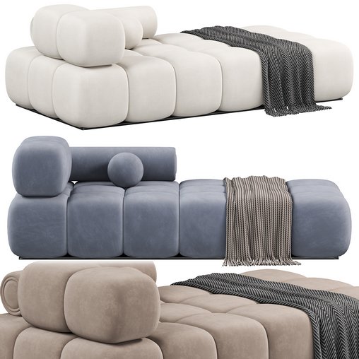 Contemporary Modular Sofa Settee 3d model Download  Buy 3dbrute