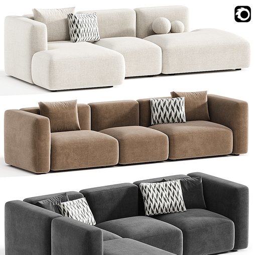 BASECAMP CHAISELOUNGE left Modular Sofa