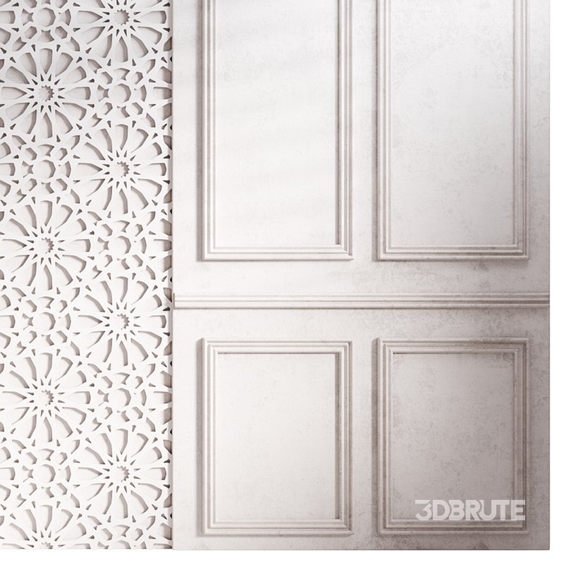 Decorative Wall panel 59 3d model Buy Download 3dbrute