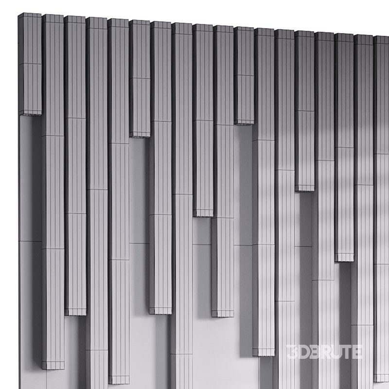 Decorative Wall panel 75 3d model Buy Download 3dbrute