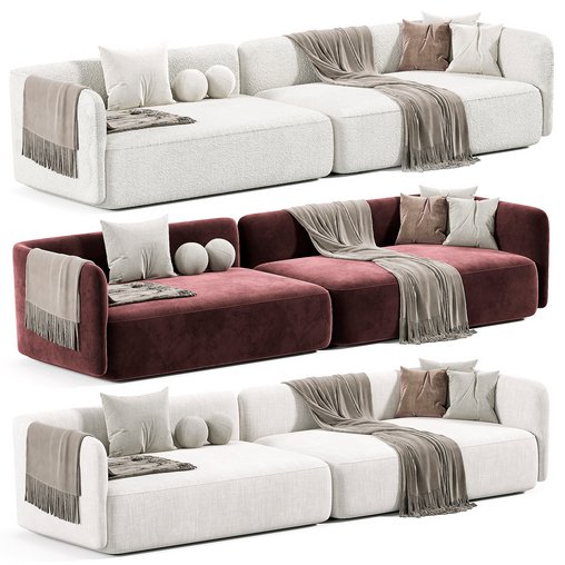 Cosy Sofa By MDF Italia 2 3d model Download  Buy 3dbrute