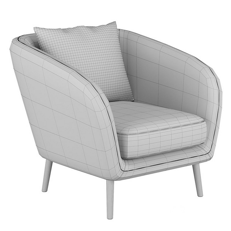Hanna chair 3d model Buy Download 3dbrute