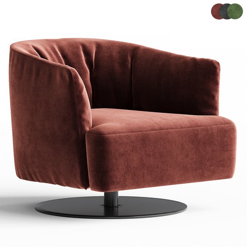 DIGA Swivel armchair By NICOLINE