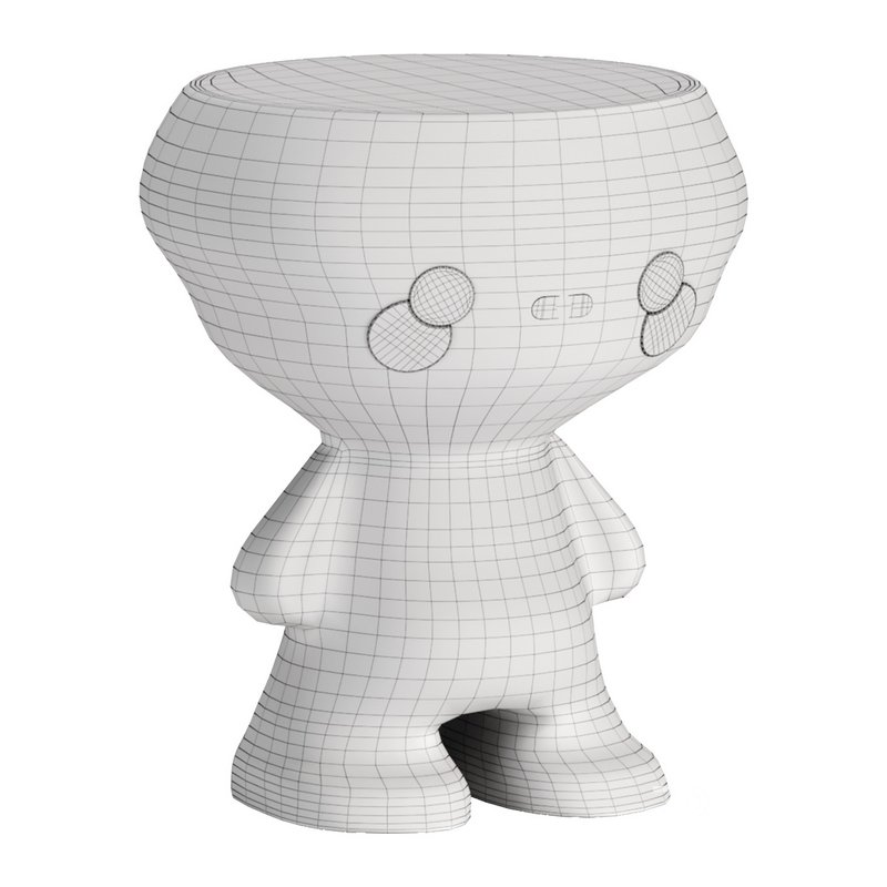 Cartoon Side Table 3d model Buy Download 3dbrute