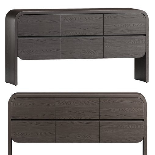 Cortez Charcoal Floating Dresser by Leanne Ford