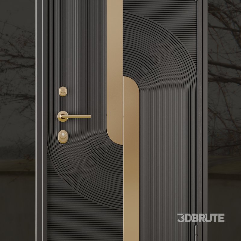 Entrance door set31 3d model Buy Download 3dbrute