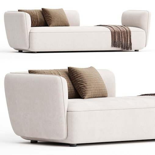 COSY Fabric sofa By MDF Italia 3d model Download  Buy 3dbrute