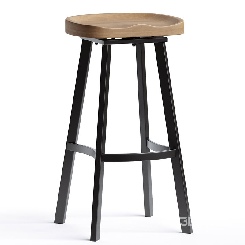 Ethet Wood Swivel Bar stool