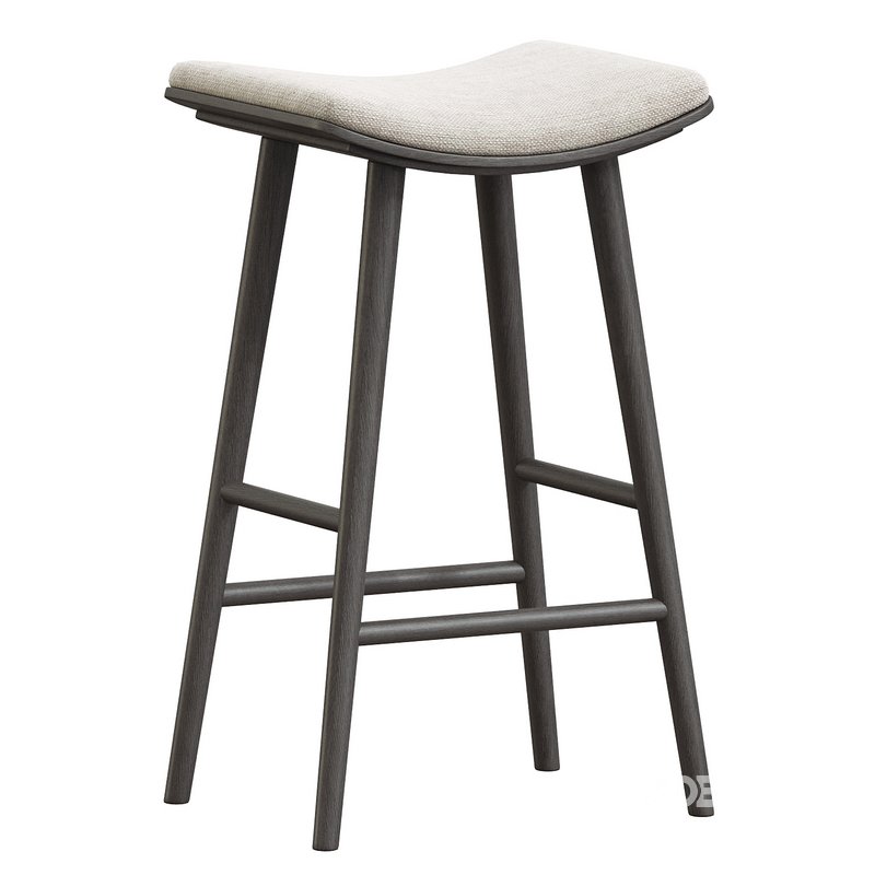 Four Hands Union Saddle Counter Stool 3d model Buy Download 3dbrute