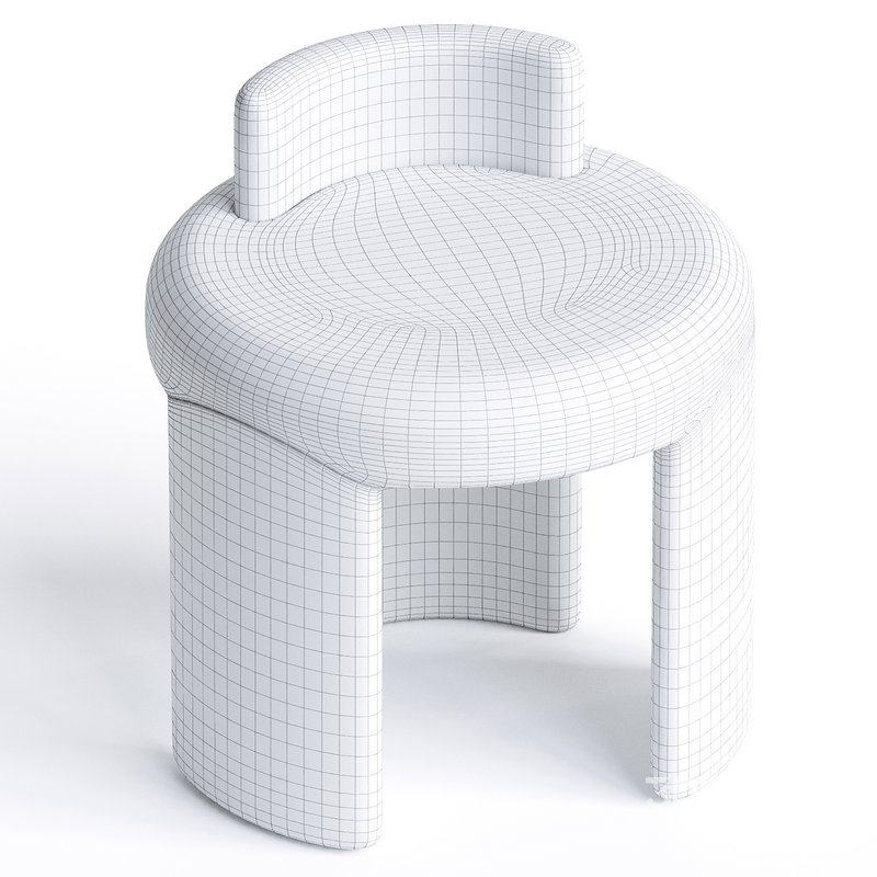 Kafa Stool - 3dbrute : 3dmodel furniture and decor