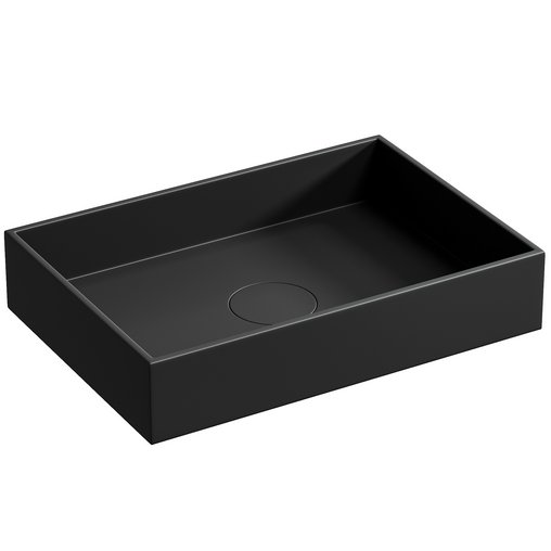 Countertop washbasin TWA112 made of mineral casting – width and color to choose from