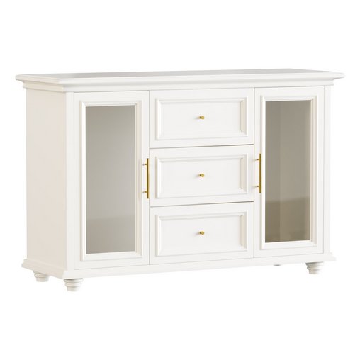 Sleek White Modern Sideboard Credenza