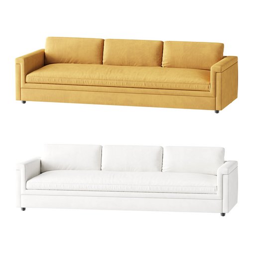 IVORY PERFORMANCE VELVET SOFA