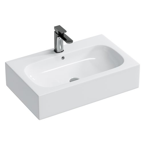 Wall-hung washbasin BS6051 – high-gloss white Bernstain