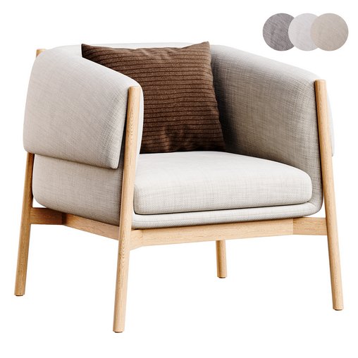 Tekou armchair gray