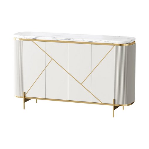 Sideboard Buffet Faux Marble