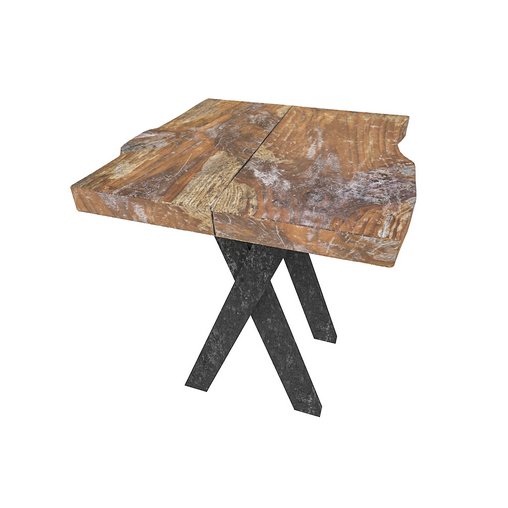 3D model natural wood bistro table 3D model