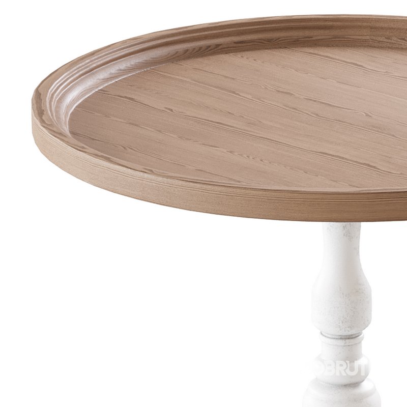 Vintage Round Side Table 3d model Buy Download 3dbrute