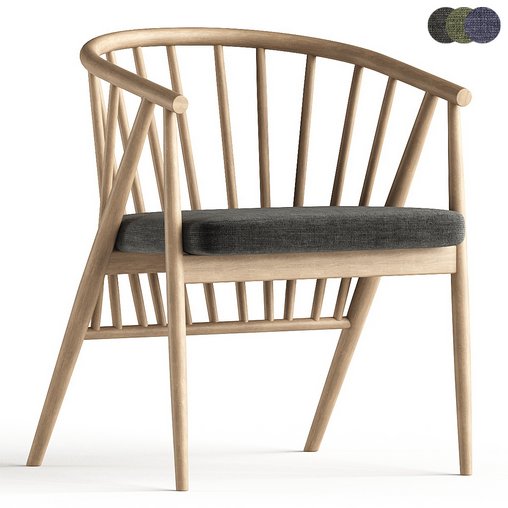 Jenny by Morelato Easy Chair in Hand Turned Ashwood