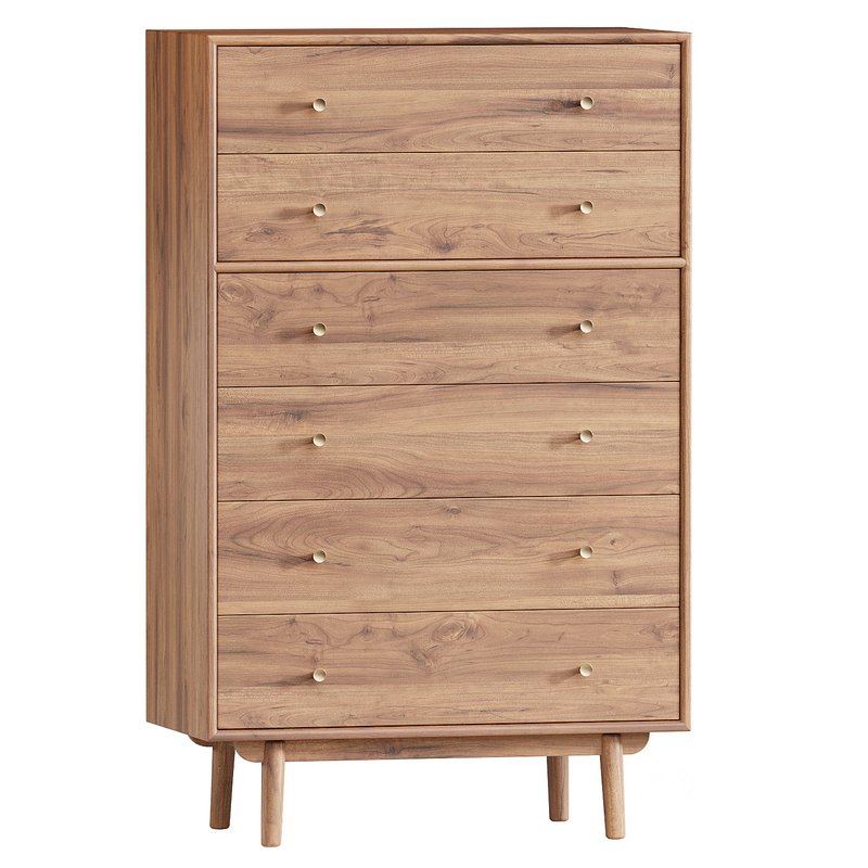 Keira Solid Wood 6-Drawer Dresser (34)