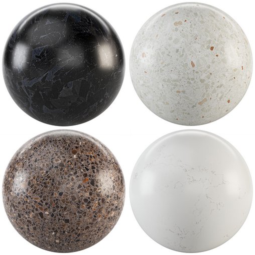 Marble 111 (Terrazzo happy,Super Classic,Solo Black,Choco)