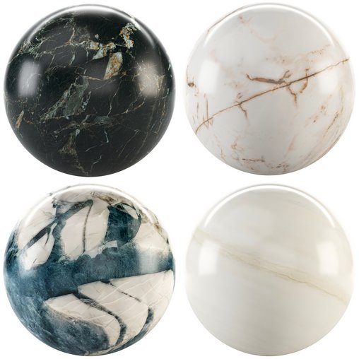 Marble 118 (Calacatta Oro,Marquina,Snow,Winter Icland)