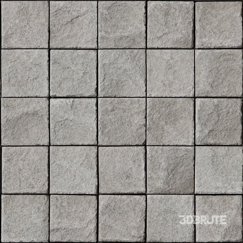 Stone Paving 03 (Seamless) 3d model Buy Download 3dbrute