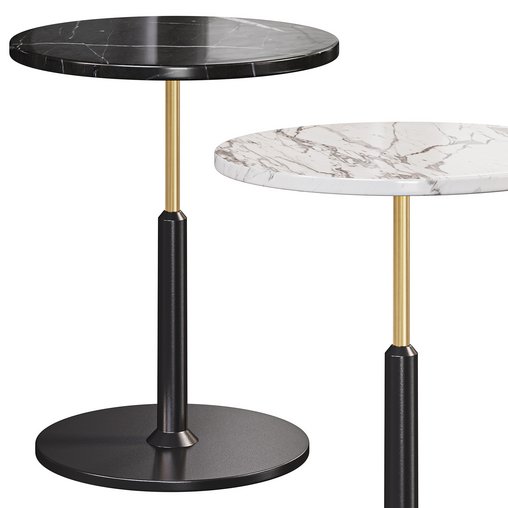 Modern Black Round Bar Table