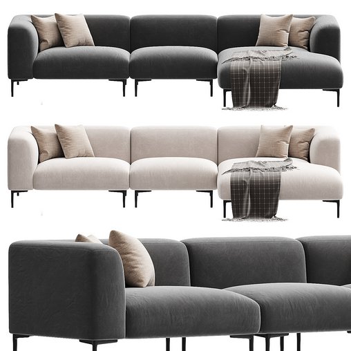 SOFA FIRENZE LOUNGE 3d model Download  Buy 3dbrute