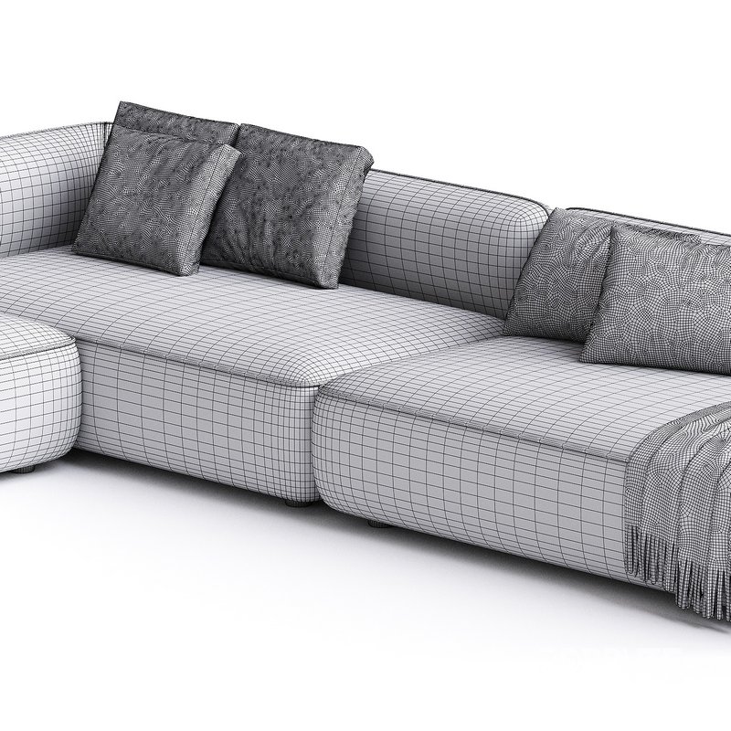 Sofa Cozy 3d Model Buy Download 3dbrute