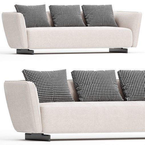 lounge Seymour Sofa 3d model Download  Buy 3dbrute