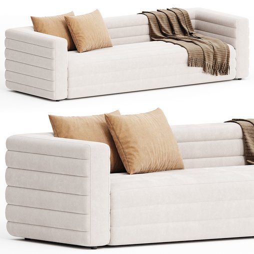 STRATO 103 EXTRA LARGE WHITE BOUCLE SOFA