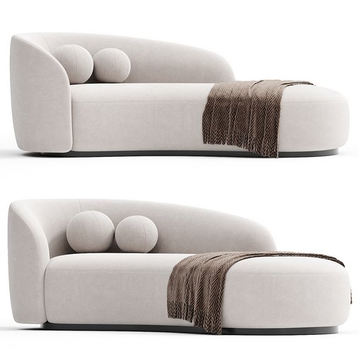 Modern Curved Sofa Eichholtz Bernd