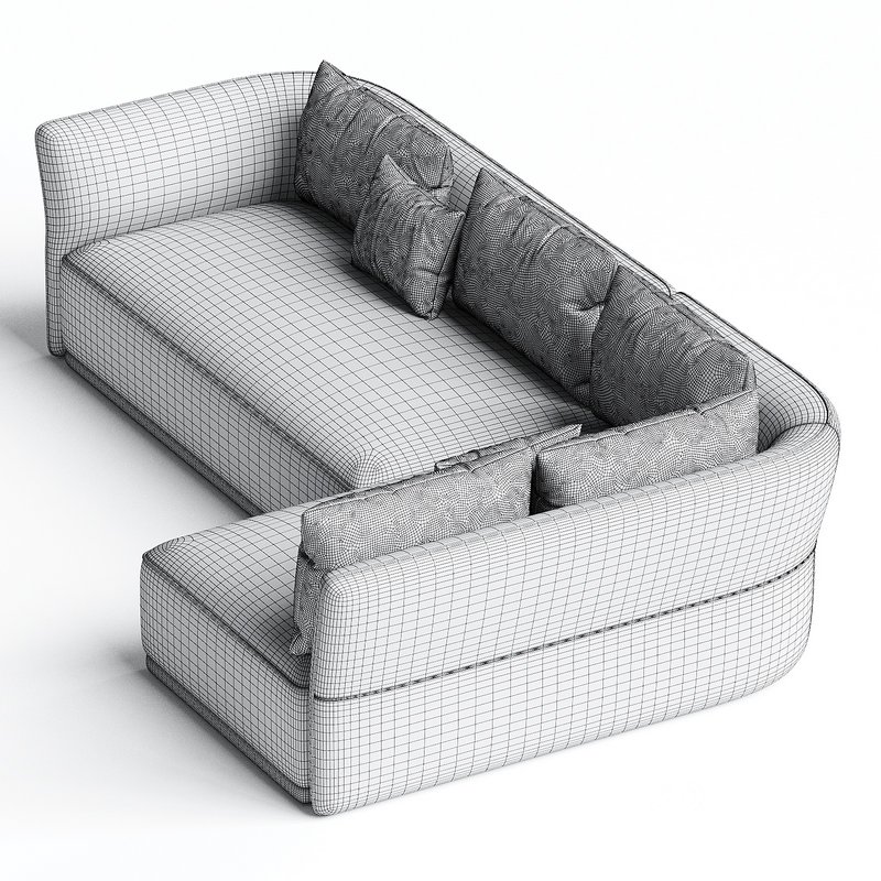 FIL Yonoh Sofa 3d model Buy Download 3dbrute