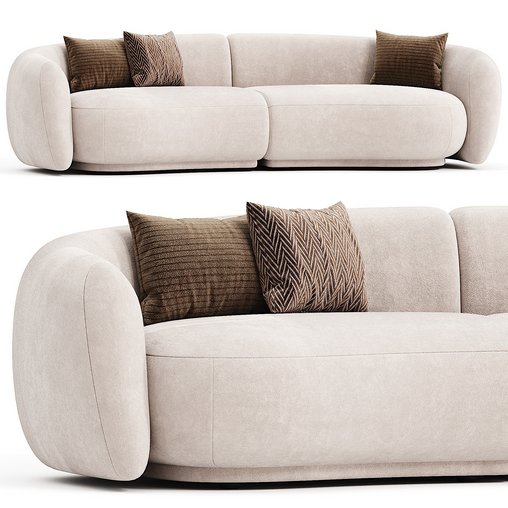 PACIFIC Sofa By Moroso 3d model Download  Buy 3dbrute