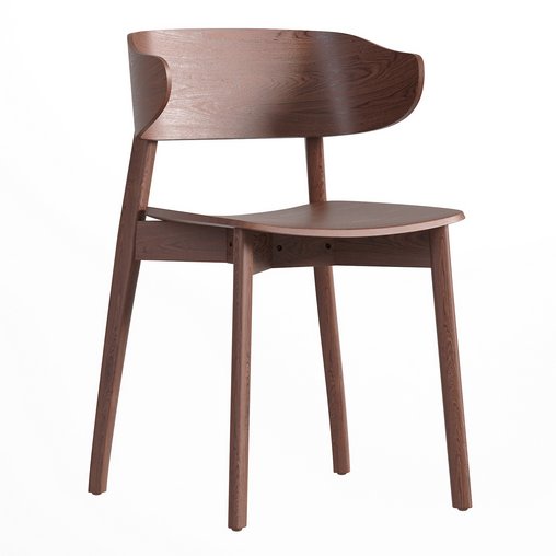 Franco Dining Chair Umber Ash 3d model Download  Buy 3dbrute