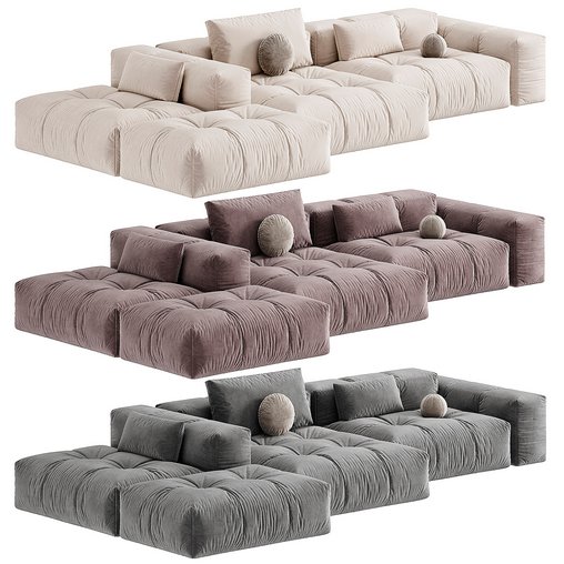 Modern Modular Sofa 2 3d model Download  Buy 3dbrute