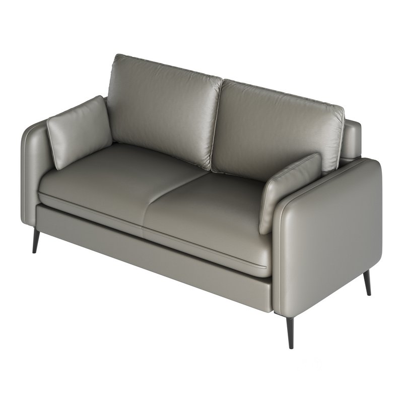 Faux Leather Sofa 3d model Buy Download 3dbrute