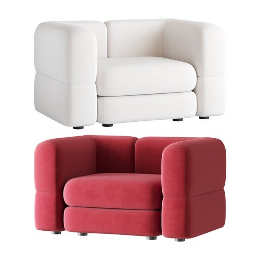 Armchair Brera Velor Cherry