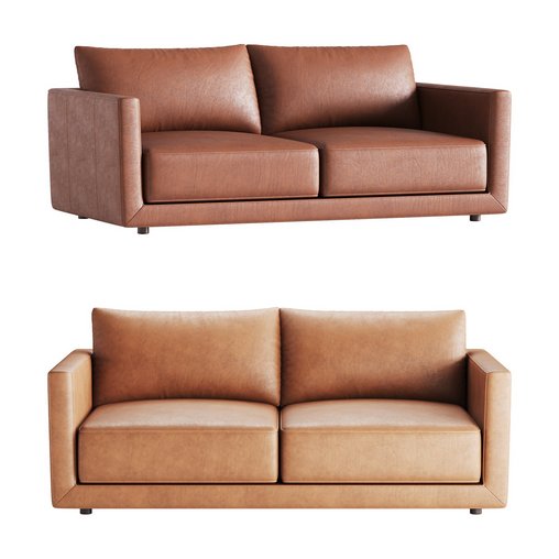 Melbourne Leather Sofa 3d model Download  Buy 3dbrute