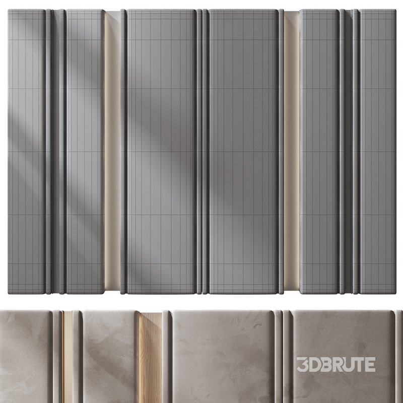 Wall Panel Decor 114 3d model Buy Download 3dbrute