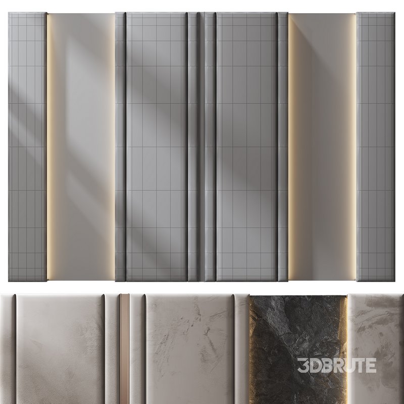 Wall Panel Decor 113 3d model Buy Download 3dbrute