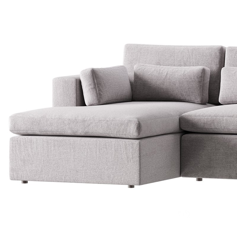 Harmony Modular Sofa 3d model Buy Download 3dbrute