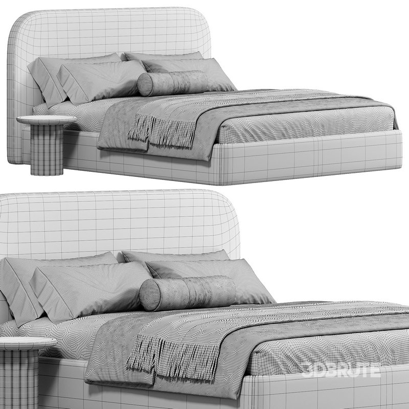 Metis Soft Bed by Switchmodern 3d model Buy Download 3dbrute