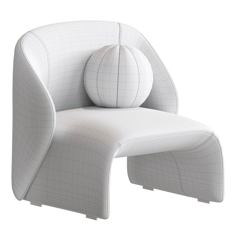 Narinari Armchair By B&B Italia 3d Model Buy Download 3dbrute